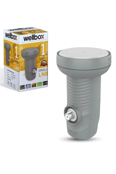 wellbox WXL-201 Tekli Single 0.1DB 3D 4K LNB ürün görseli 1