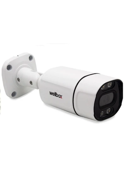 wellbox İP GÜVENLİK KAMERASI METAL KASA GECE GÖRÜŞÜ RENKLİ VE SESLİ 4MP IP POE KAMERA 4MP IP POE KAMERA ürün görseli 1