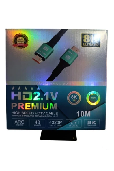 wellbox 8K Ultra Görüntü Kalitesi 10 Metre HDMI Kablo Extra Kalın Kablo Altın Uçlu Görüntü & Ses Değişimi ürün görseli 1