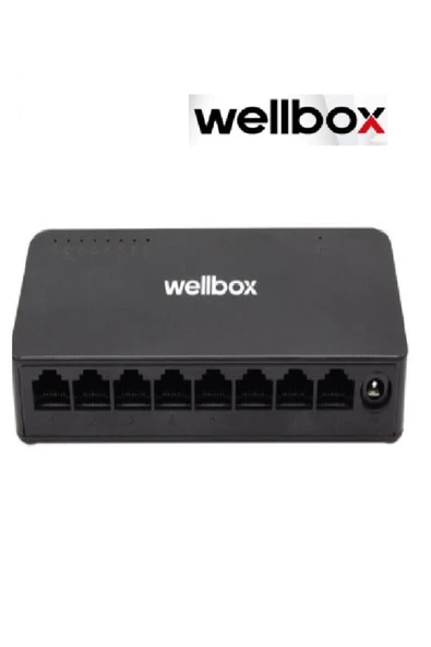 wellbox WB-1005S FAST 8 KANAL 10-100 Mbps ETHERNET SWITCH ürün görseli 1