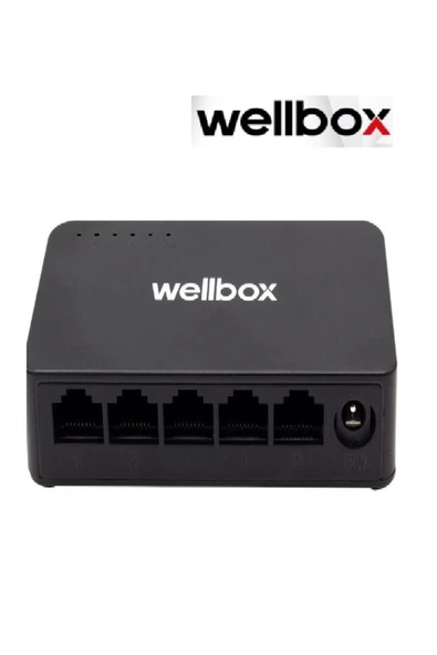 wellbox Wb-1005gs Gi?gabi?t 5 Kanal 100-1000 Mbps Ethernet Switch ürün görseli 1