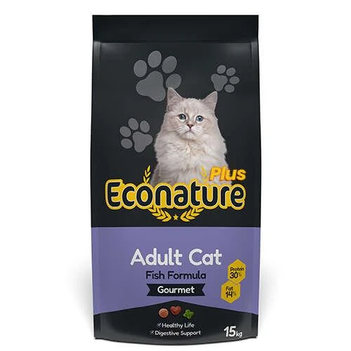 Econature Gurme Balıklı Yetişkin Kedi Maması 15 Kg ürün görseli 1