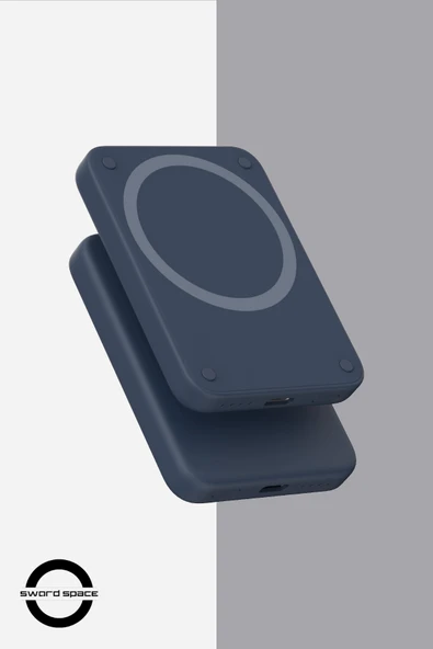 SWORD Magsafe Powerbank 4200mAh 15W Hızlı Şarj İnce ve Hafif iPhone ve Android Uyumlu Mavi SW-MGSF4 ürün görseli 1