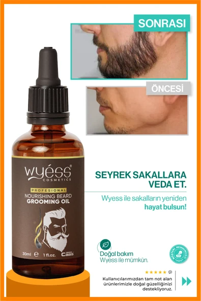 Seyrek Sakal Ve Köselik Için Güçlendirici Sakal & Bıyık Yağı ürün görseli 1