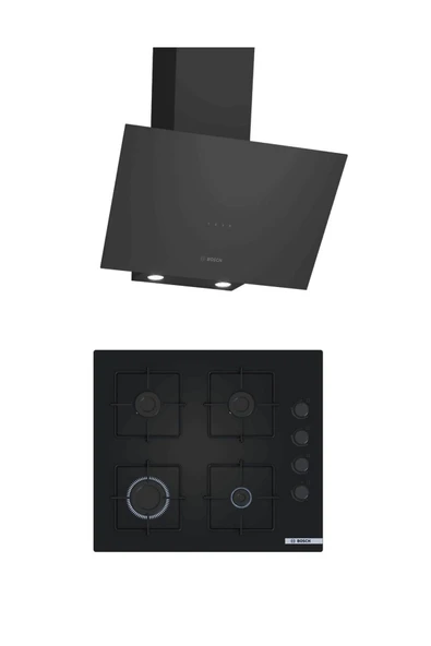 Bosch Siyah 2 li Ankastre Set 321 ( DWK64PJ60T - POP6C6P30O ) ürün görseli 1