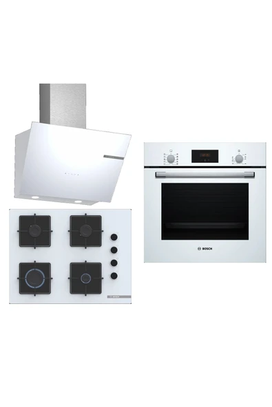 Bosch Ankastre 3 Lü Set 304( HBF512BW1T - POP7C2P30O - DWK66PJ20T ) ürün görseli 1