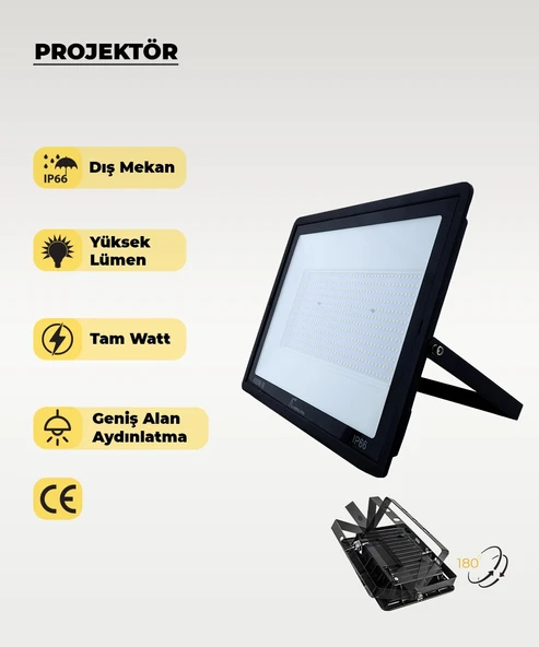 400W Led Projektör 3200K Sarı Işık ürün görseli 1