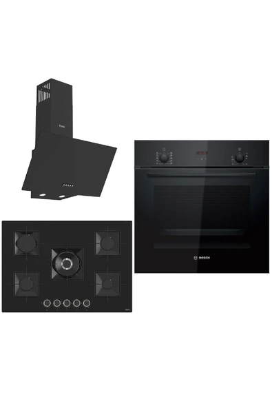 Bosch & Ferre Large Sanremo 3 lü Ankastre Set ( HBF512BB1T - SS035 - D086 ) 75 cm Ocak ürün görseli 1