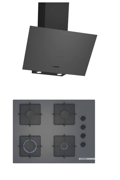 Bosch Gri 2 li Ankastre Set 324 ( DWK64PJ70T - POP7C9P30O ) 67 cm Ocak ürün görseli 1