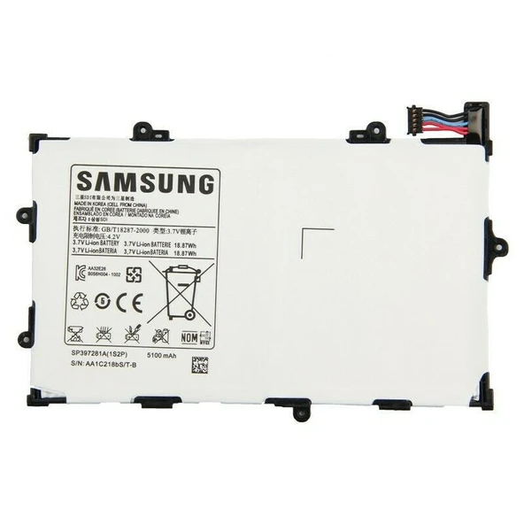 Samsung Tab i815 P6800 P6810 Pil Batarya SP397281A ürün görseli 1