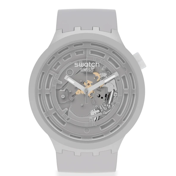 SB03M100 Swatch Big Bold Ceramic C-Grey Unisex Kol Saati ürün görseli 1
