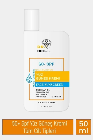 Dr. Bee Hill Spf 50+ Leke Karşıtı Tüm Ciltler Için Yüksek Korumalı Yüz Güneş Kremi 50ml ürün görseli 1