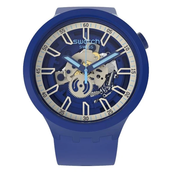 SB01N102 Swatch Big Bold Iswatch Blue Unisex Kol Saati ürün görseli 1