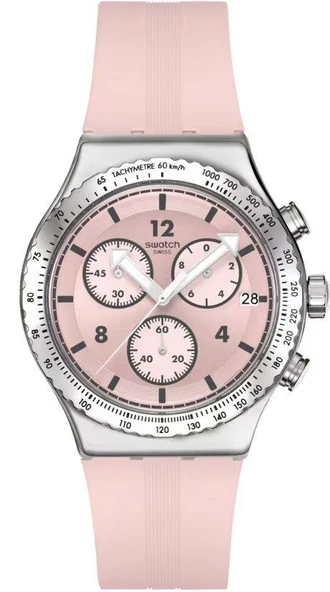 YVS532 Swatch Poppingly Pink Bayan Kol Saati ürün görseli 1