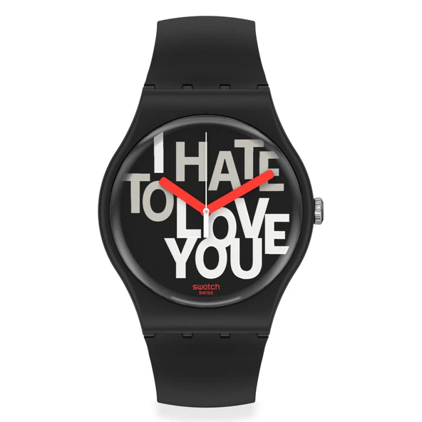 SUOB185 Swatch Hate 2 Love Unisex Kol Saati ürün görseli 1