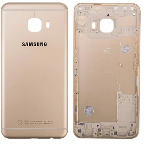 Samsung Galaxy C5 Arka Kapak Pil Kapak Kasa-Gold ürün görseli 1