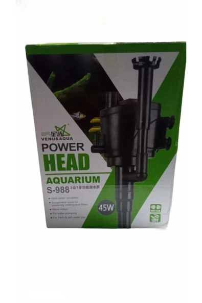 Venus Aqua S-988 Akvaryum Yedek Tepe Filtresi 3000l/h 45w ürün görseli 1