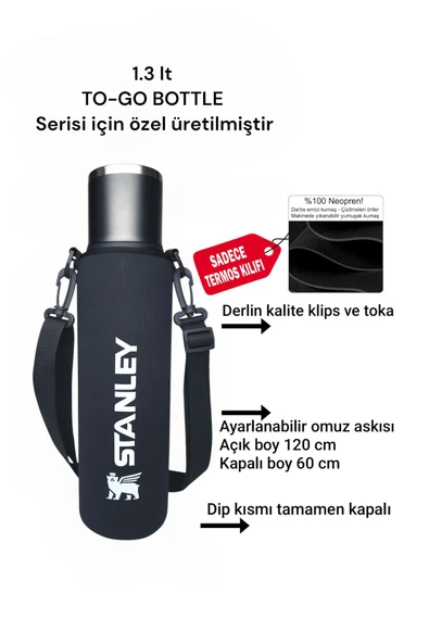 1.3 lt TO-GO BOTTLE termos kılıfı ve Omuz Askısı ürün görseli 1