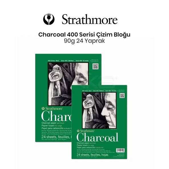 Strathmore Charcoal 24 Yaprak 90g 400 Series ürün görseli 1