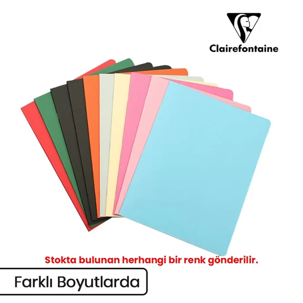 Clairefontaine Crok Book Tel Dikişli Beyaz Çizim Defteri 90g 24 Yaprak ürün görseli 1