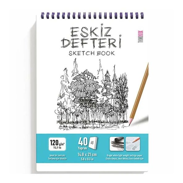 Thinkbook Eskiz Serisi A5 40 Sayfa Eskiz Defteri ürün görseli 1
