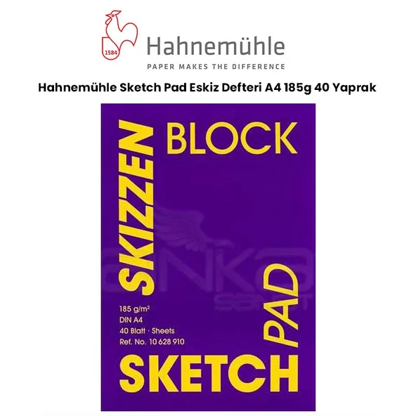 Hahnemühle Sketch Pad Eskiz Defteri A4 185g 40 Yaprak ürün görseli 1