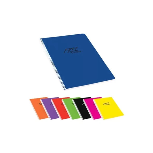 KESKİN FREE SPİRALLİ DEFTER A5 KARELİ 100 YAPRAK (450142) ürün görseli 1