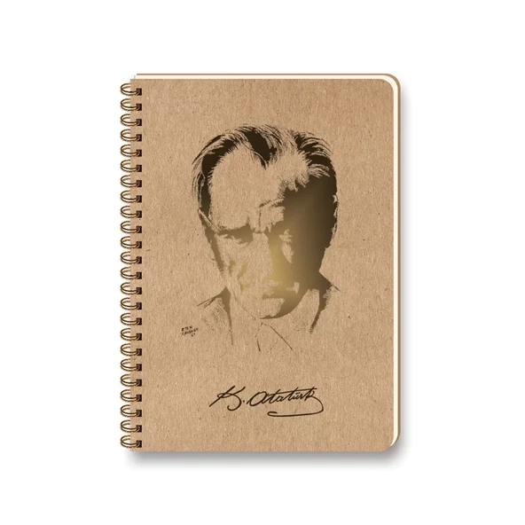 KESKİN FUNKY ATA SPİRALLİ DEFTER 17x23 DÜZ 100 YAPRAK (418110) ürün görseli 1