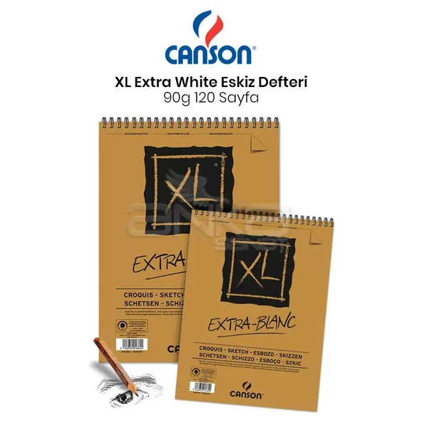 Canson XL Extra White Eskiz Defteri 90g 120 Yaprak ürün görseli 1