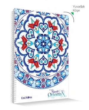 ÇINAR NİCEA OTTOMAN SPİRALLİ DEFTER A4 KARELİ 72 YAPRAK (71708) ürün görseli 1