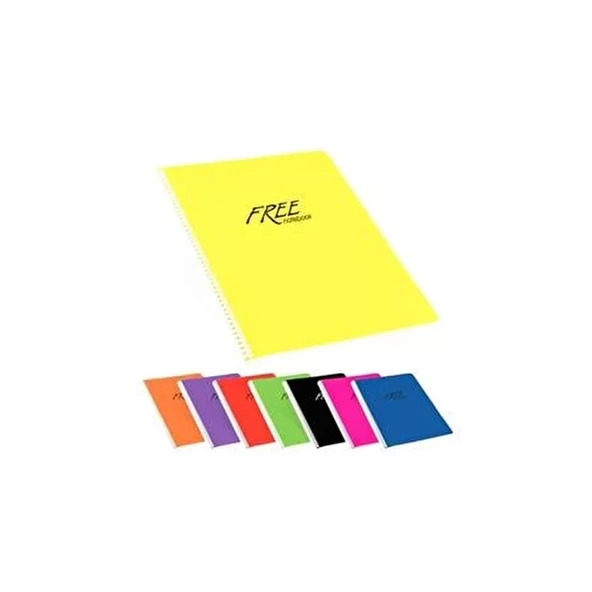 KESKİN FREE SPİRALLİ DEFTER A5 ÇİZGİLİ 60 YAPRAK (450101) ürün görseli 1