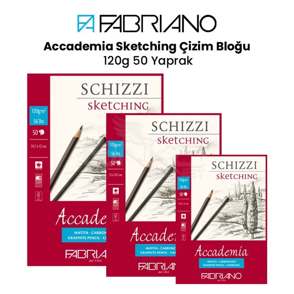 Fabriano Accademia Sketching Çizim Bloğu 120g 50 Yaprak ürün görseli 1