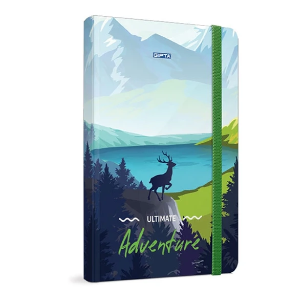GIPTA ADVENTURE SERT KAPAK DEFTER 13x21 DÜZ 120 YAPRAK (3863) ürün görseli 1