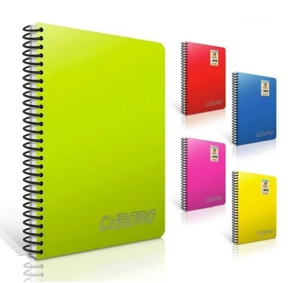 GIPTA CHROMO SPİRALLİ DEFTER A5 KARELİ 60 YAPRAK (2314) ürün görseli 1
