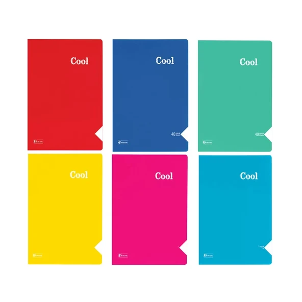 KESKİN COOL SPİRALLİ PLASTİK KAPAK DEFTER A4 ÇİZGİLİ 100 YAPRAK (321861) ürün görseli 1