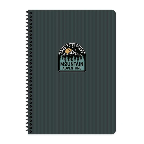 KESKİN OUTDOOR SPİRALLİ SERT KAPAK DEFTER 17x24 KARELİ 80 YAPRAK MAVİ (411013) ürün görseli 1