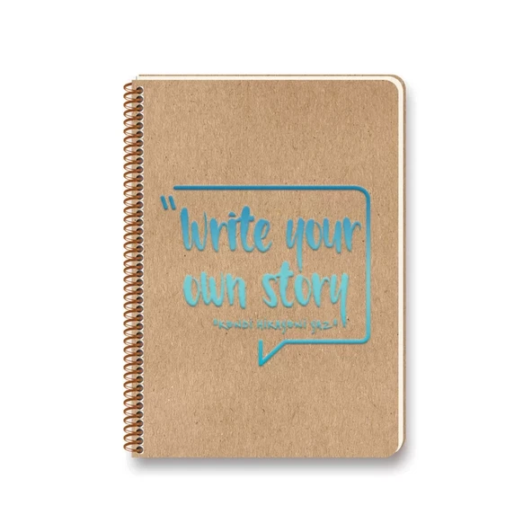 KESKİN FUNKY SPİRALLİ SERT KAPAK DEFTER 17x24 ÇİZGİLİ 100 YAPRAK (418011) ürün görseli 1