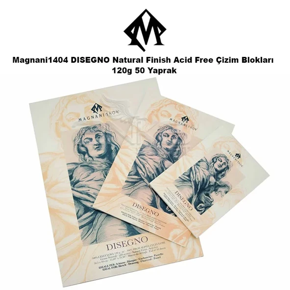 Magnani1404 DISEGNO Natural Finish Acid Free Çizim Blokları 120g 50 Yaprak ürün görseli 1