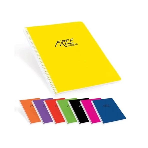 KESKİN FREE SPİRALLİ DEFTER A5 KARELİ 80 YAPRAK (450122) ürün görseli 1