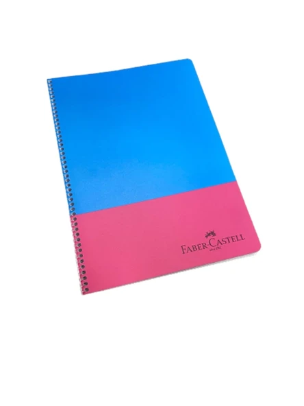 FABER-CASTELL NEON SPİRALLİ DEFTER A4 ÇİZGİLİ 80 YAPRAK (000321) ürün görseli 1