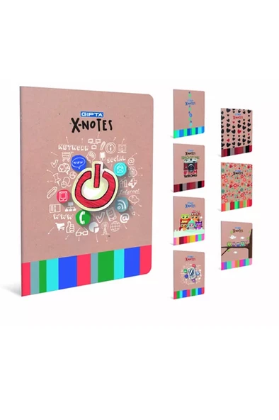 GIPTA MY NOTES PLASTİK KAPAK DEFTER A5 KARELİ 60 YAPRAK (2889) ürün görseli 1