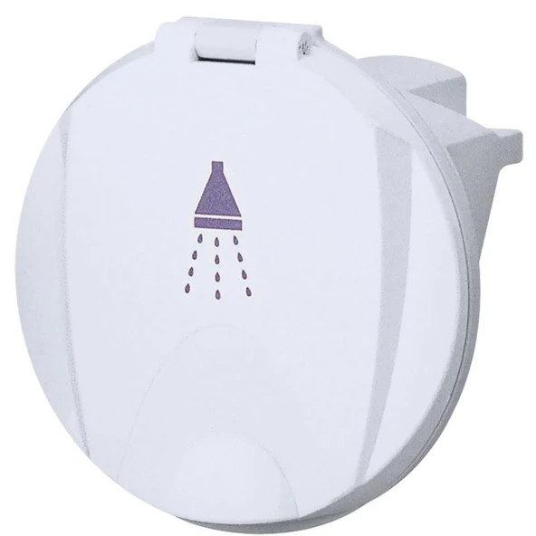 Case for Shower Head, Round, w/Lid, White ürün görseli 1