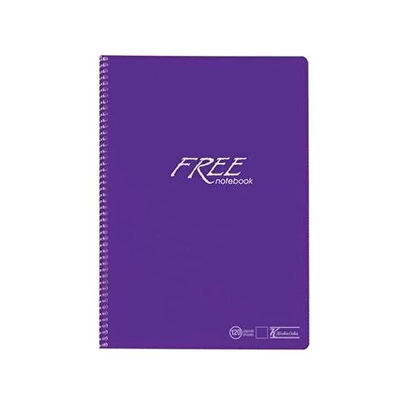 KESKİN FREE SPİRALLİ DEFTER A4 DÜZ 120 YAPRAK (320450) ürün görseli 1