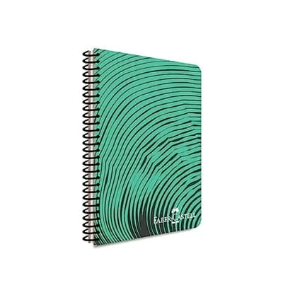 FABER-CASTELL WAVES SPİRALLİ PLASTİK KAPAK DEFTER A4 ÇİZGİLİ 80 YAPRAK (000434) ürün görseli 1