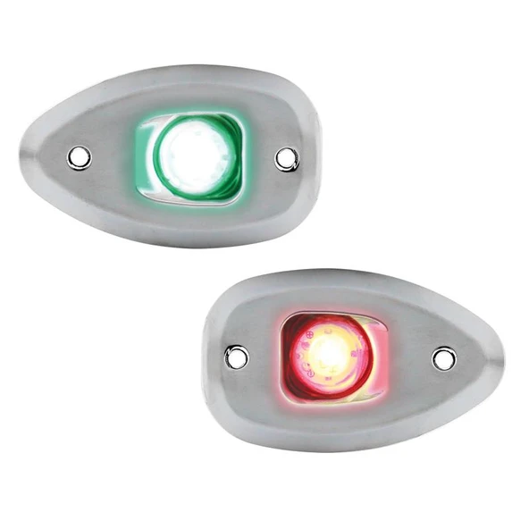 MICRO LED 12, İskeleSancak 112.5° Feneri, Set,Yüzey mon.,Krom G.,delikli ürün görseli 1