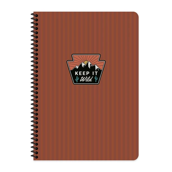 KESKİN OUTDOOR SPİRALLİ SERT KAPAK DEFTER 17x24 KARELİ 80 YAPRAK BORDO (411012) ürün görseli 1