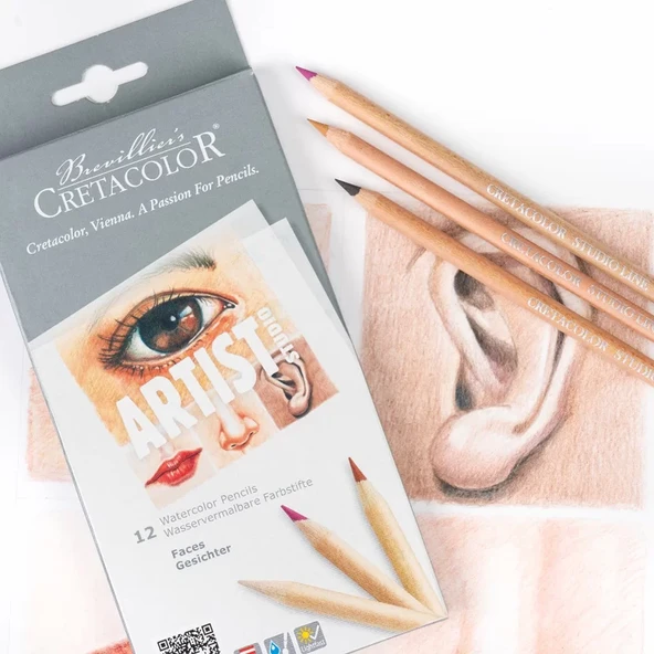 Cretacolor Artist Studio Face Sulandırılabilir Portre Çizim Seti 12li 28310 ürün görseli 1