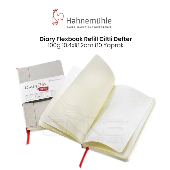 Hahnemühle Diary Flexbook Refill 100g 10.4x18.2cm 80 Yaprak ürün görseli 1