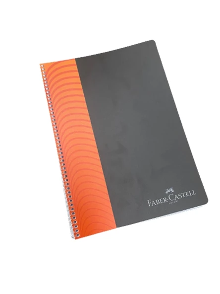 FABER-CASTELL ŞERİTLİ SPİRALLİ DEFTER A4 ÇİZGİLİ 80 YAPRAK (000330) ürün görseli 1