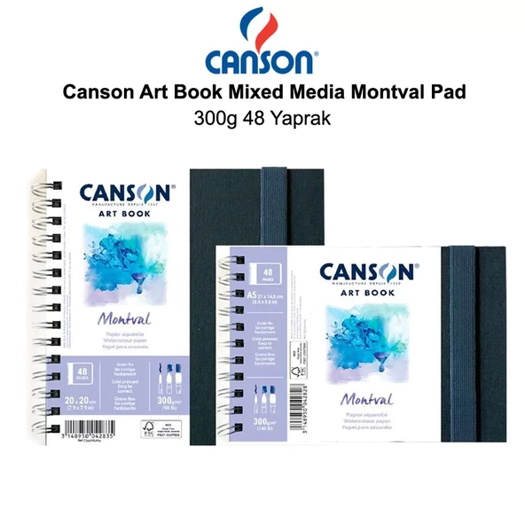 Canson Art Book Mixed Media Montval Pad 300g 48 Yaprak ürün görseli 1